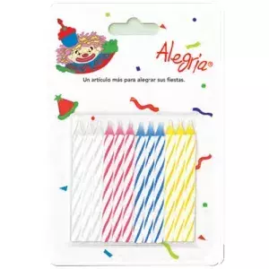 ALEGRIA VELITAS PARA PASTEL 24 PZAS