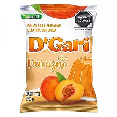 DGARI GELATINA DURAZNO 120 G