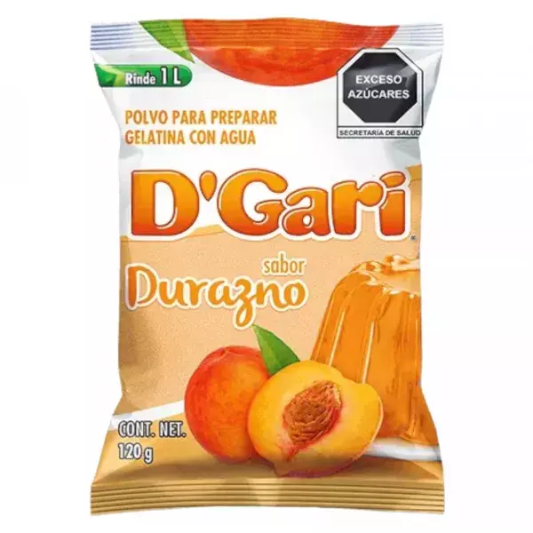 DGARI GELATINA DURAZNO 120 G