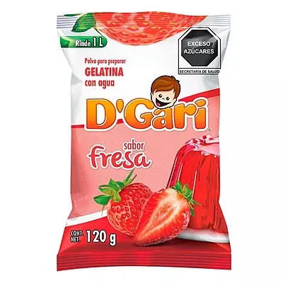 DGARI GELATINA FRESA 120 G