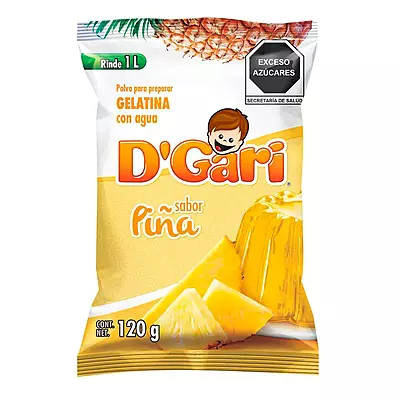 DGARI GELATINA PIÑA 120 G