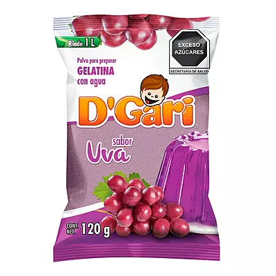 DGARI GELATINA UVA 120 G