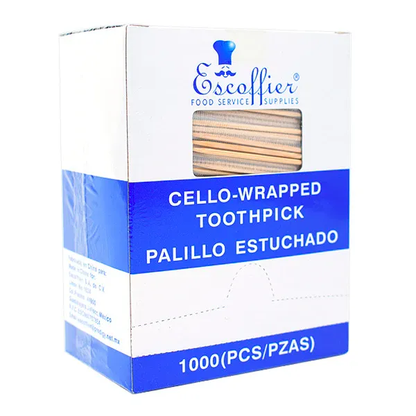 ESCOFFIER PALILLO DE MADERA ESTUCHADO 1000 PZAS ESCOFFIER PALILLO DE MADERA ESTUCHADO 1000 PZAS