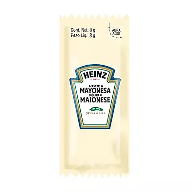 HEINZ ADEREZO MAYONESA 500 PZAS DE 8 GR