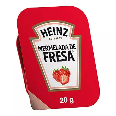 HEINZ MERMELADA DE FRESA 120 PZAS DE 20 G