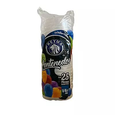 REYMA ENVASE PLASTICO 1/4 L 25 PZAS