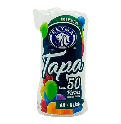 REYMA TAPA PLASTICO 4 OZ A4 50 PZAS