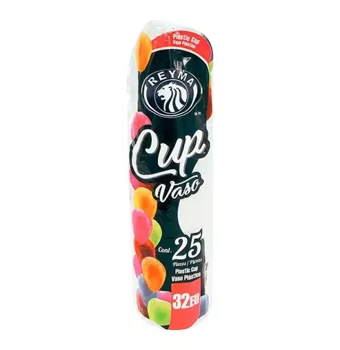 REYMA VASO PLASTICO 32 OZ 32EU 25 PZAS