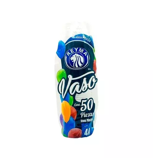 REYMA VASO PLASTICO 4 OZ A4 50 PZAS