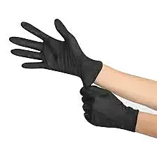 SAFE & CLEAN GUANTE NEGRO NITRILO MEDIANO 100 PZAS