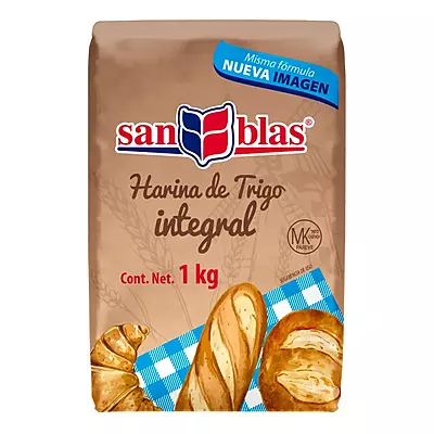 SAN BLAS HARINA DE TRIGO INTEGRAL 1 KG