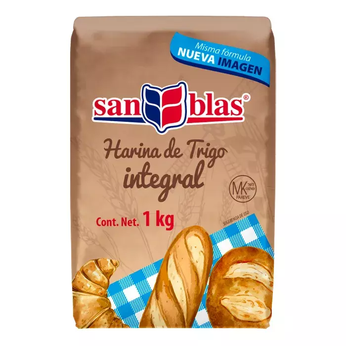 SAN BLAS HARINA DE TRIGO INTEGRAL 1 KG