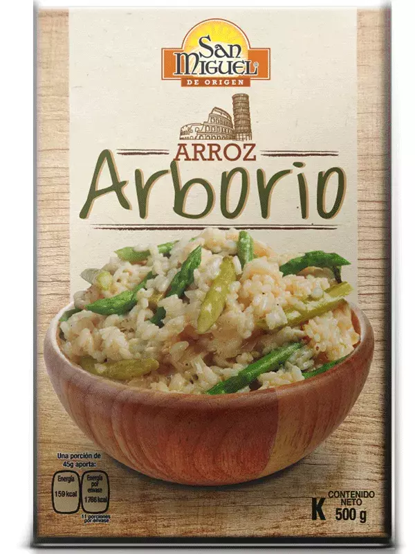 SAN MIGUEL ARROZ ARBORIO 500 G