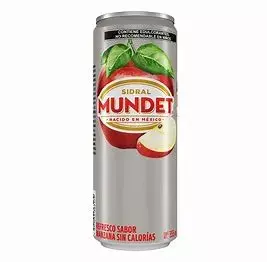 SIDRAL MUNDET REFRESCO MANZANA SIN AZUCAR LATA 355 ML
