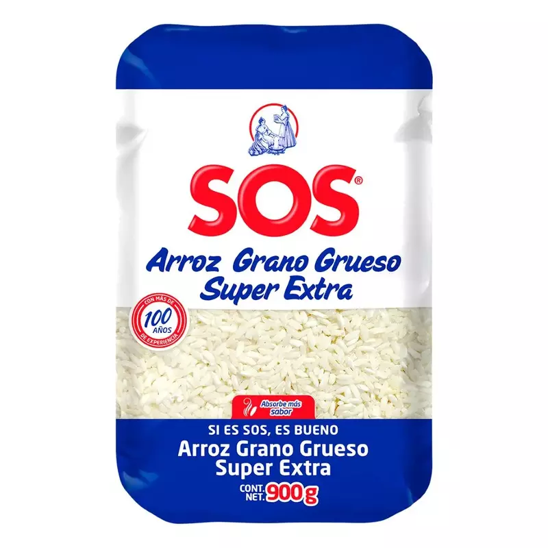 SOS ARROZ GRUESO SUPER EXTRA 900 G