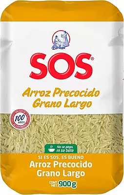 SOS ARROZ PRECOCIDO GRANO LARGO 900 G