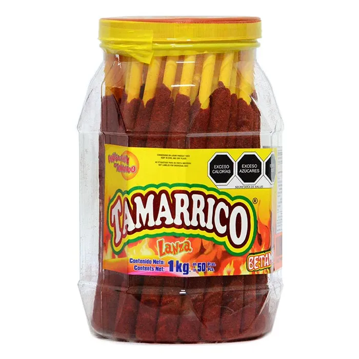 TAMARRICO BANDERILLA DE TAMARINDO CON CHILE 1 KG TAMARRICO BANDERILLA DE TAMARINDO CON CHILE 1 KG