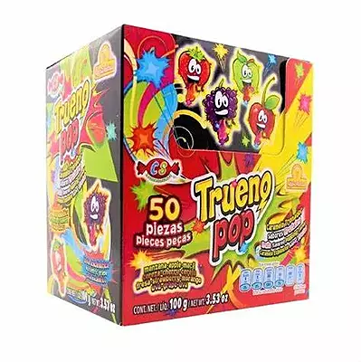 TRUENO POP CARAMELO FRUTAL 50 PZAS