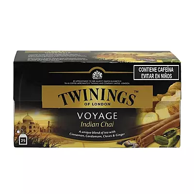 TWININGS TE INDIAN CHAI 25 PZAS DE 2 G