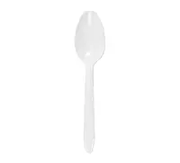 WOW CUCHARA MEDIANA PLASTICO BLANCO 25 PZAS