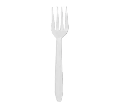 WOW TENEDOR MEDIANO PLASTICO BLANCO 25 PZAS